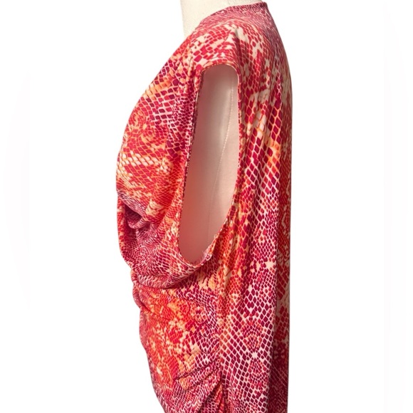 George Women’s sleeveless stretchy faux snake skin midi dress Size XL - Picture 4 of 9